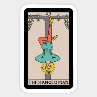 Hanged Man Tarot Card - Witchy Magic Sticker